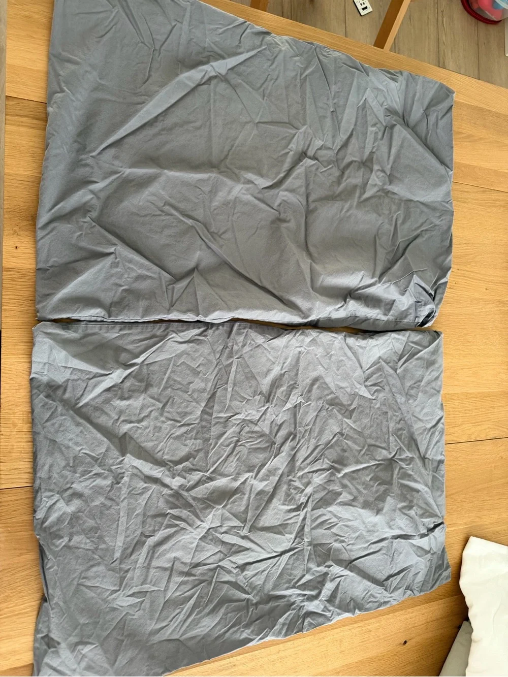 2 Grey Standard IKEA Pillow Cases